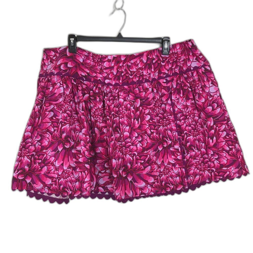 NEW Kika Vargas x Target Mum Floral Scallop Edge Mini Skirt Women's Plus 20W/22W